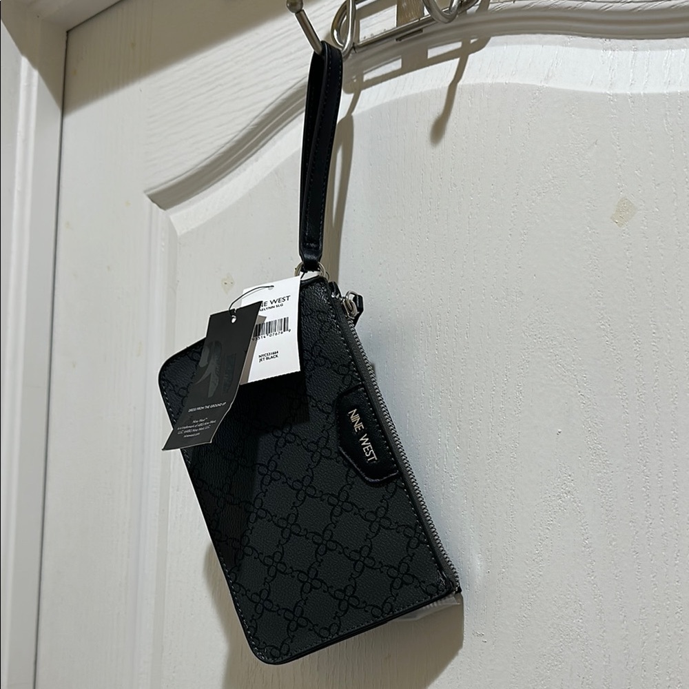 Black Designer Phone Wristlet by Unknown Brand